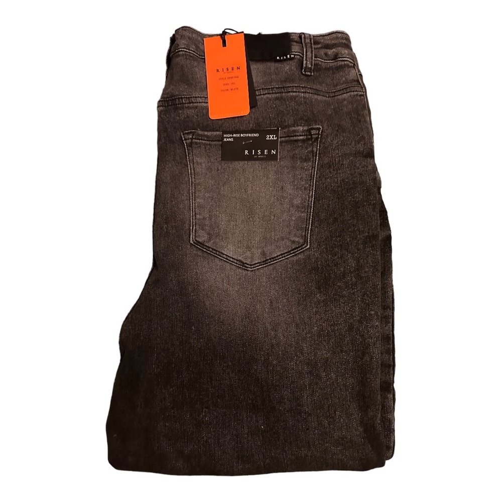 RISEN High-Rise Boyfriend Jeans